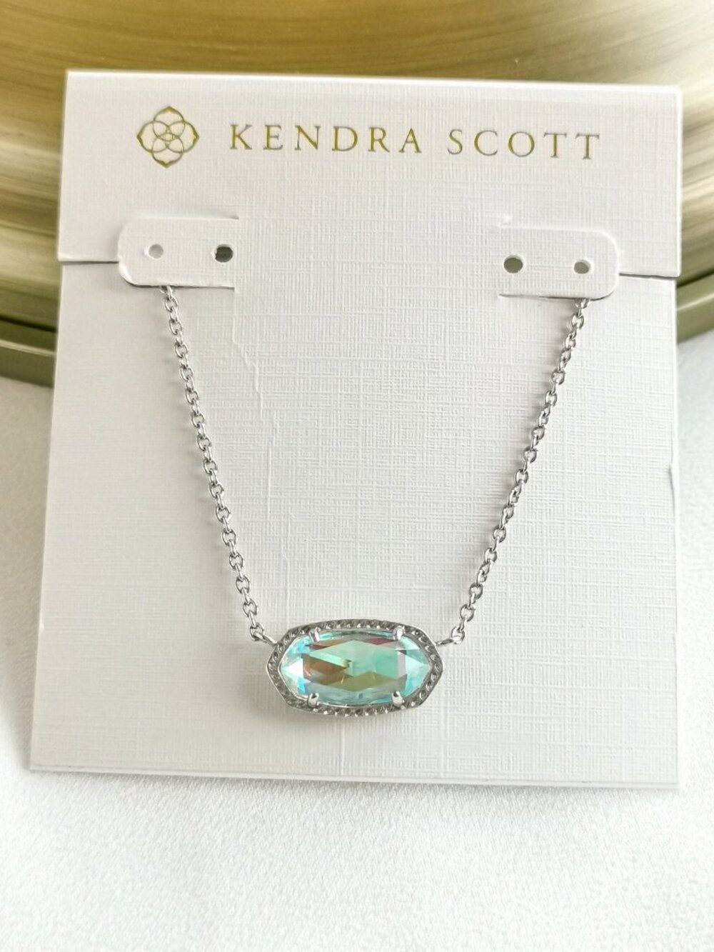 Kendra Scott Elisa Dichroic Glass Necklace NEW